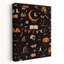 Enchanted Halloween Pattern Abstract Contemporary Moth Landscape Nature Wall Art Print by Xuan Thai - Wrapped Canvas Print-480169936
