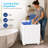 Portable Twin Tub Washer 11Lbs Wash 5.5Lbs Spin Compact Laundry Machine