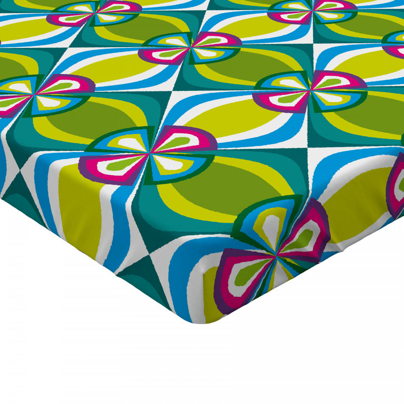 Microfiber Paisley Fitted Sheet, Queen Fitted Sheet