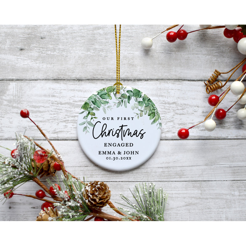 2.8'' Ceramic Ball Ornament, Yes