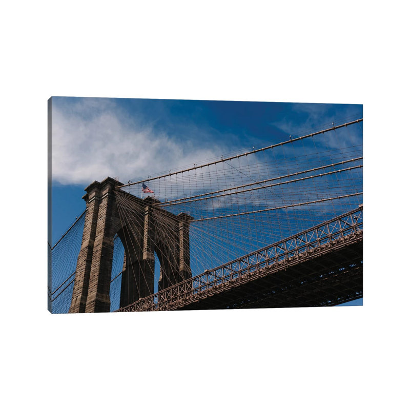 Brooklyn Bridge IV by Bethany Young - Print on Canvas, Wrapped Canvas, 66.04cm H x 101.6cm W x 3.81cm D