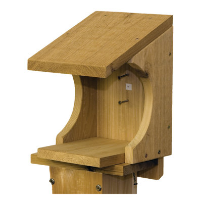 Wood Hanging Squirrel Feeder