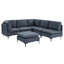 Canapé modulaire rembourré avec pieds en métal-220283289