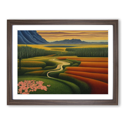 Spellbinding Spring Meadow Landscape - Single Picture Frame Print