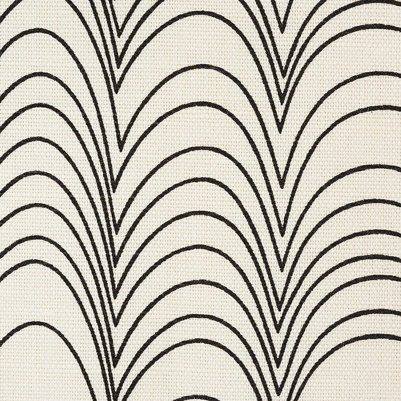 Schumacher x Studio Bon Richter Fabric, Black
