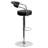 Damian Contemporary Vinyl Adjustable Height Barstool with Arms and Chrome Base-31020377