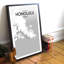 Honolulu City Map - No Frame Print-1146163655
