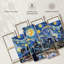 Skylines and Cityscapes Abstract NYC on Canvas, 4 pièces, reproduction-93821728