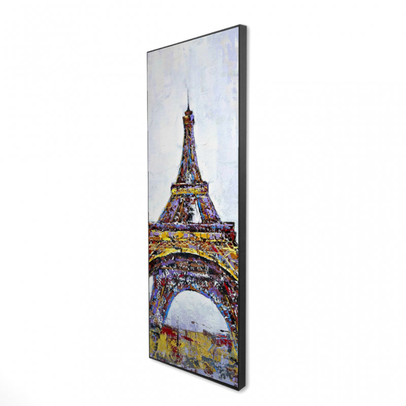 " Abstract Paint Splash Eiffel Tower "
