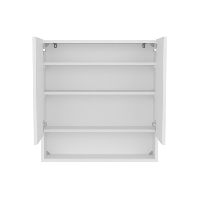Pharmacie, 2 portes, 4 tablettes, blanc