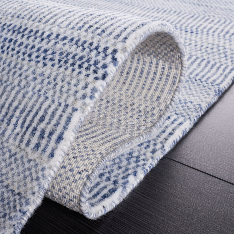 Dheftera Hand Loomed Performance Solid Color Rug, Rectangle 6' x 9'