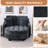 42-Inch Two-Seater Sofa With Recliner And Storage Ottoman, Suitable For Living Rooms And Bedrooms-1903941252