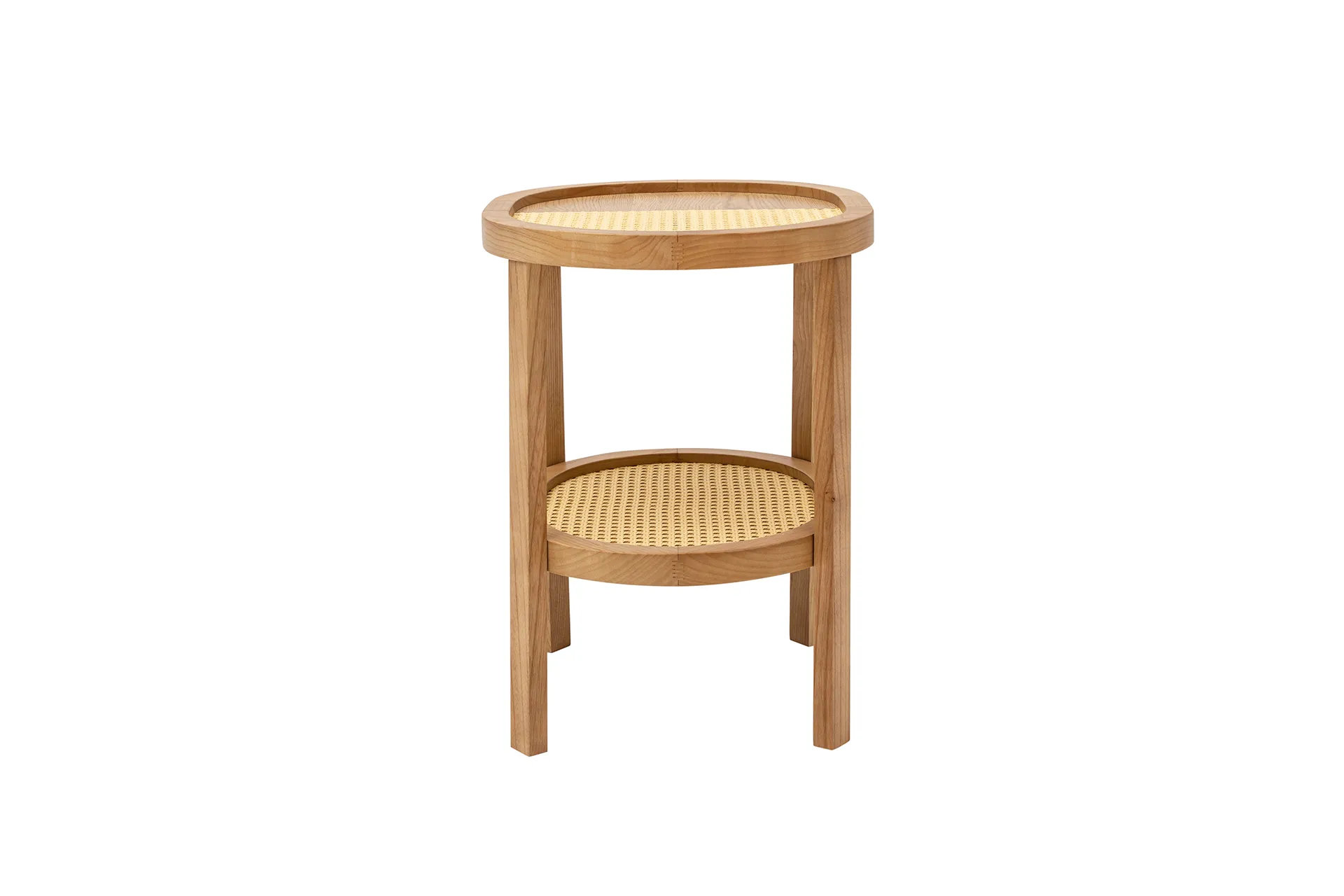 Bay Isle Home™ Nala Rattan End and Side Table, Oak | Wayfair