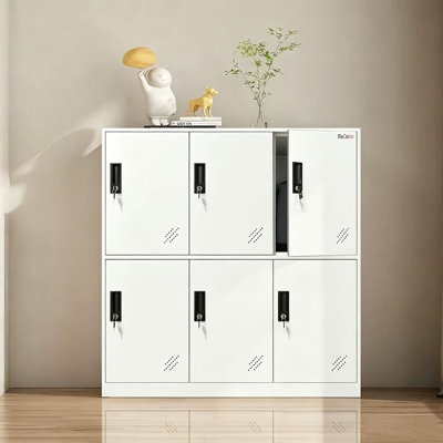 Metal 90cm Storage Cabinet with Handle