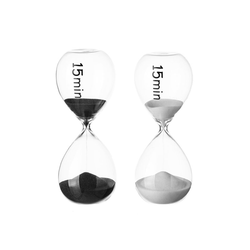 Calvin Hourglass, 16.5cm H x 6.5cm W x 6.5cm D