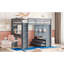 Lit mezzanine gris avec un vaste inventaire de grandes tablettes, bureau fonctionnel, éclairage à DEL - taille élégante et sécuritaire dans une réserve abondante et bureau pratique-606756034-606756032