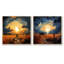 Vernonburg - ensemble de 2 collages carrés Meadow-101855007-101855010