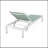 Aluminum Frame Mesh Chaise Lounge With Adjustable Backrest And Wheels For Easy Mobility,  For Outdoor Relaxation.-967389433