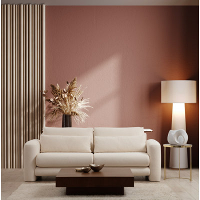Élégant canapé 3 places, couleur crème, 84,6 po x 38,2 po x 28,7 po | Structure en bois de hêtre durable et en carton, tissu 100% polyester | 28 dossiers en mousse souple pour plus de confort, coussins portables, nettoyage à sec | Modern Living Essential