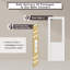 Porte de grange coulissante 80 po en verre transparent semi-transparent 80 po avec quincaillerie (aucun assemblage requis)-111083464