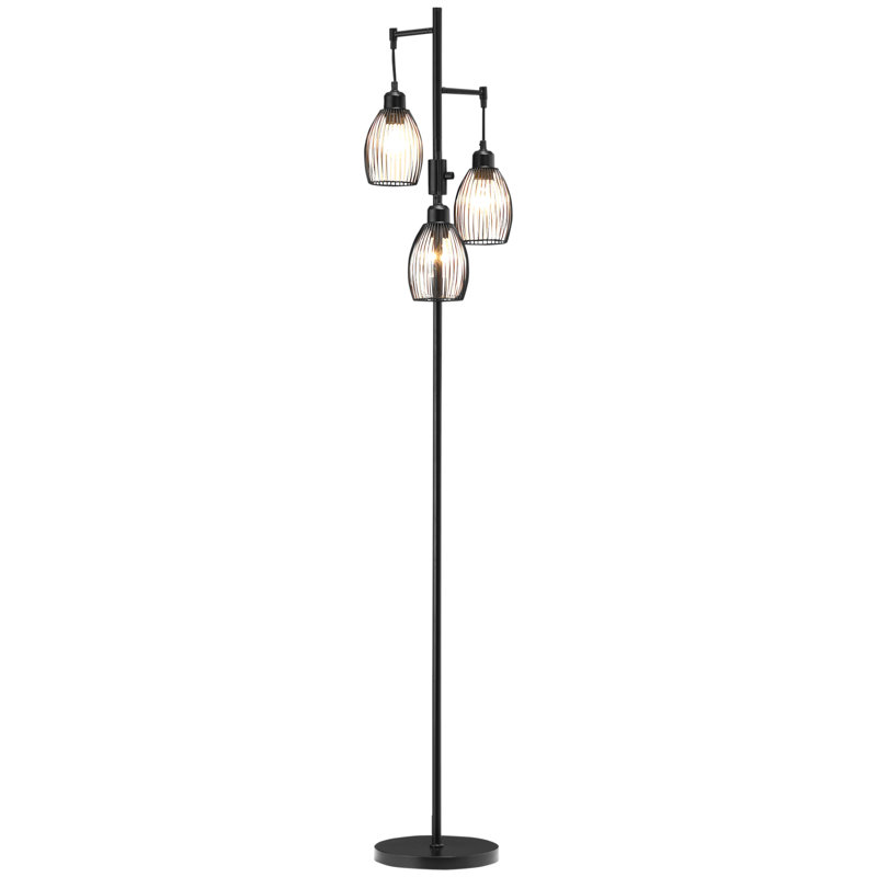 Bendersville 170.5cm Tree Floor Lamp, Clear