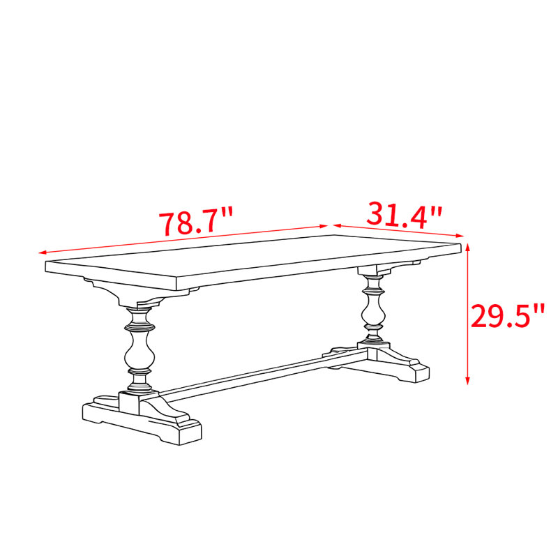 Clevey, 29.5"H x 78.7"L x 31.4"W