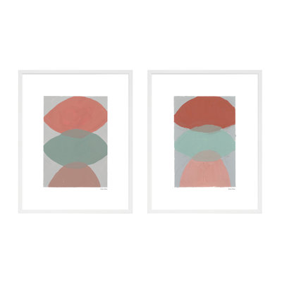 Triple Fusion. Set Of 2 Painting by Andrea Stokes