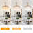 43“ Gold Heart-Shaped Crystal Invisible Fan Light (Remote Control and Led 3-Color Dimming)