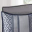 Édredon bleu marine 7 pièces - Literie avec édredon, taies décoratives, coussins décoratifs et jupe de lit-121233390-121233389