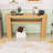 Farmhouse Console Table with Open Shelf-1257406446