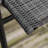 4 Piece Outdoor Patio Table - Folding Chairs, Adjustable Umbrella, Wave Textured Glass Table. Black. Frame. For Poolside, Garden, Deck. To And Heat. Dine Comfortably Dining Aggregation Pieces. 2