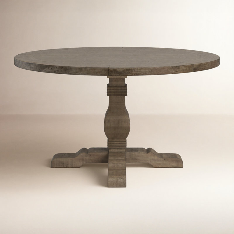 Table de salle à manger Kinston, Brun patiné, 55 po x 55 po
