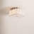 4-Light Fabric Semi Flush Mount Ceiling Light Fixture-449174278-449174274