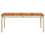 Swarthmore Solid Wood Metal Outdoor Dining Table-120285312-120285327