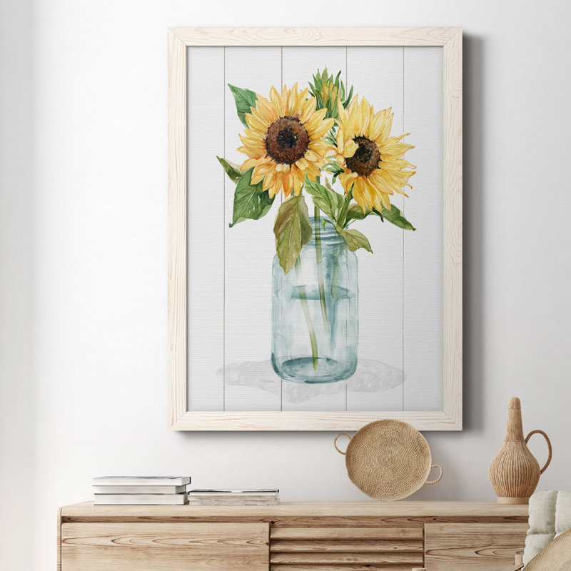 Sunny Day II - reproduction d'art sur toile, H 24 po x l 18 po x P 1,5 po, Toile à cadre blanc