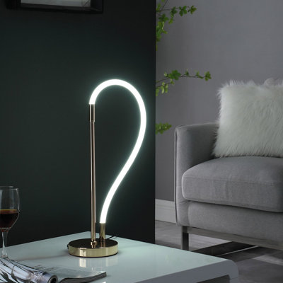 Lampe arquée en métal Elviro