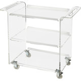 Alachua Acrylic Trolley Bar Cart