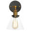 Mekhail 1 - Light Glass Shade Dimmable Classic Armed Wall Sconce-1189202101