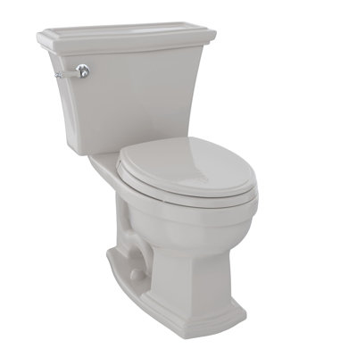 Clayton® 1.28 GPF (Water Efficient) Elongated Two-Piece Toilet (Seat not included)