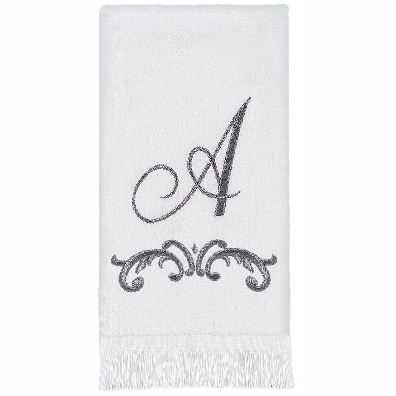 Avanti Linens Scroll Mono Fingertip Towel A