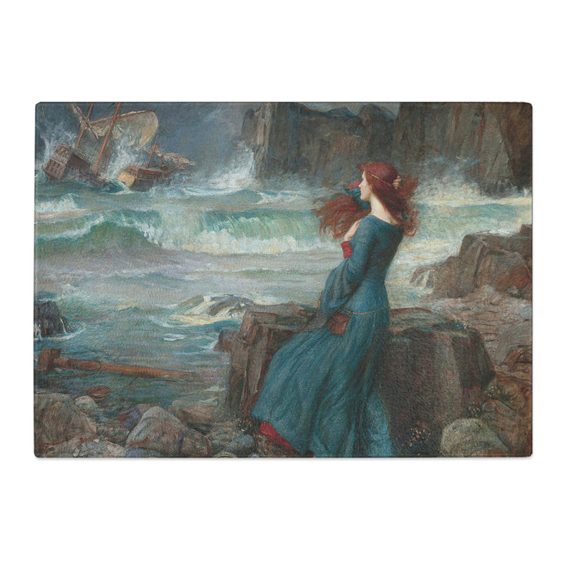 Miranda the Tempest by John William Waterhouse Chopping Board, 0.4cm H x 20cm W x 28.5cm L
