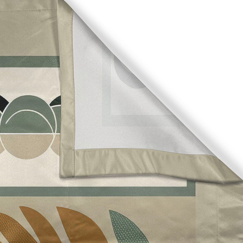 Monstera Kitchen Curtain, 55" W x 30" L