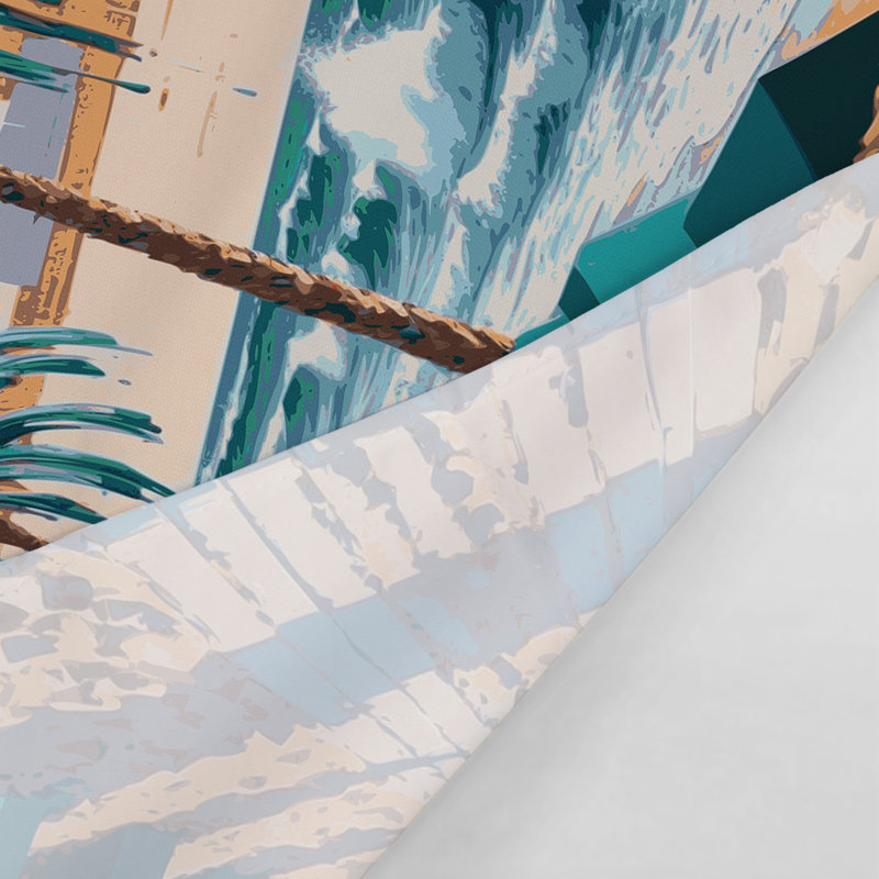 Tapisserie murale «Coastal Modern Beach Life», 51 po x 60 po