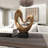 Polystone Heart Abstract Decorative Sculpture with Black Base-352978346