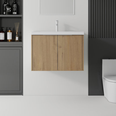 Meuble-lavabo flottant avec lavabo