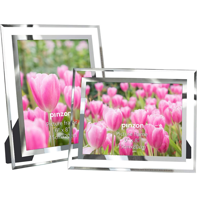 Charylene Clear Glass Picture Frame - Set of 2