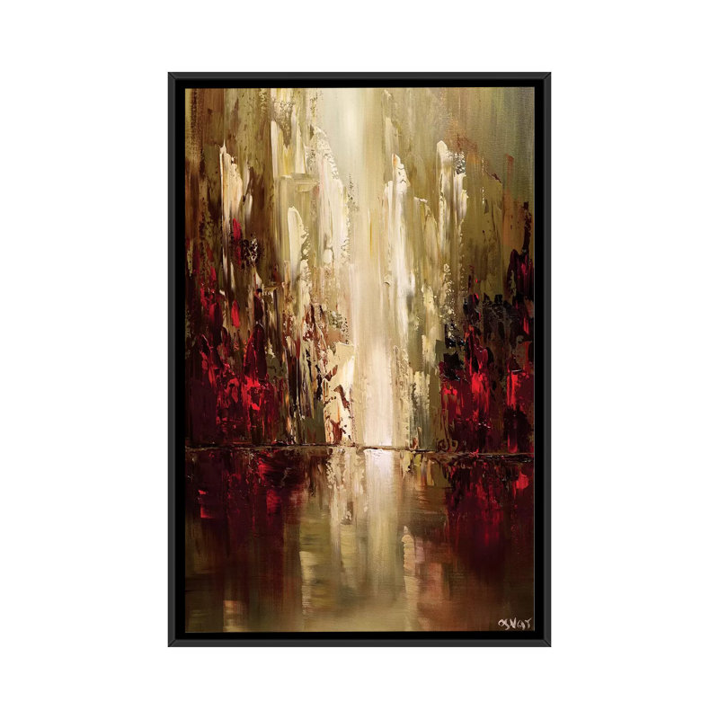«Swiger Skyscrapers», reproduction sur toile, H 26 po x l 18 po x P 1,5 po, Toile avec cadre noir, Pas de tapis