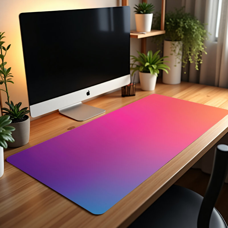 Polyester Desk Pad, 14.4x12.1