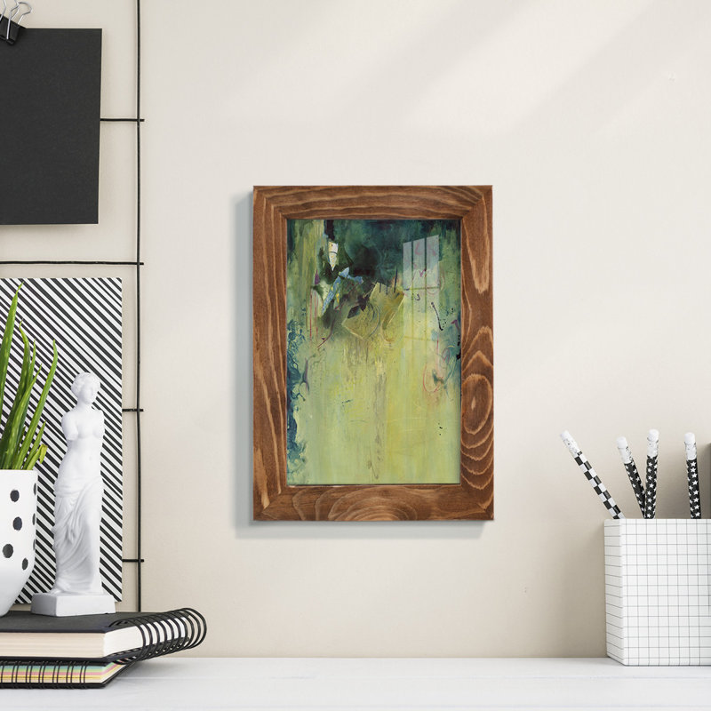 «Frants Paradise Falls I», impression encadrée sur papier, H 6 po x l 4 po x P 1 po, Noyer