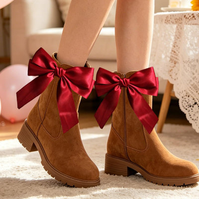 2Pcs Cowboy Boot Bow Boot  Accessories Cowgirls Boot Decor For Wedding Music Festival Outfit